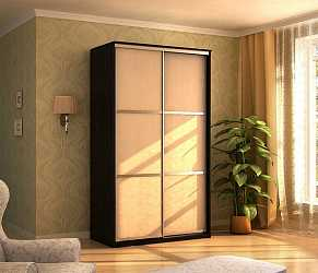 Шкаф-купе платяной двухдверный Де-Люкс №1 (120 см)