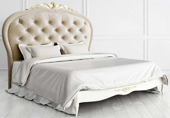 Кровать с декором 180*200 Romantic gold