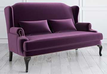 Софа Френсис, фиолетовый и темные ножки