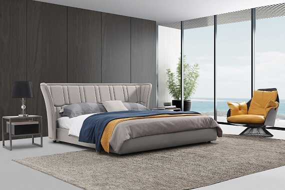 Кровать Sedona светло-серый, 180*200