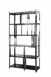 Стеллаж с черным стеклом