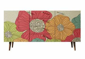 Комод "Berber" с ящиками (5 принт)